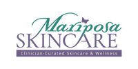 Mariposa Skincare logo with the text 'Clinician-Curated Skincare & Wellness'