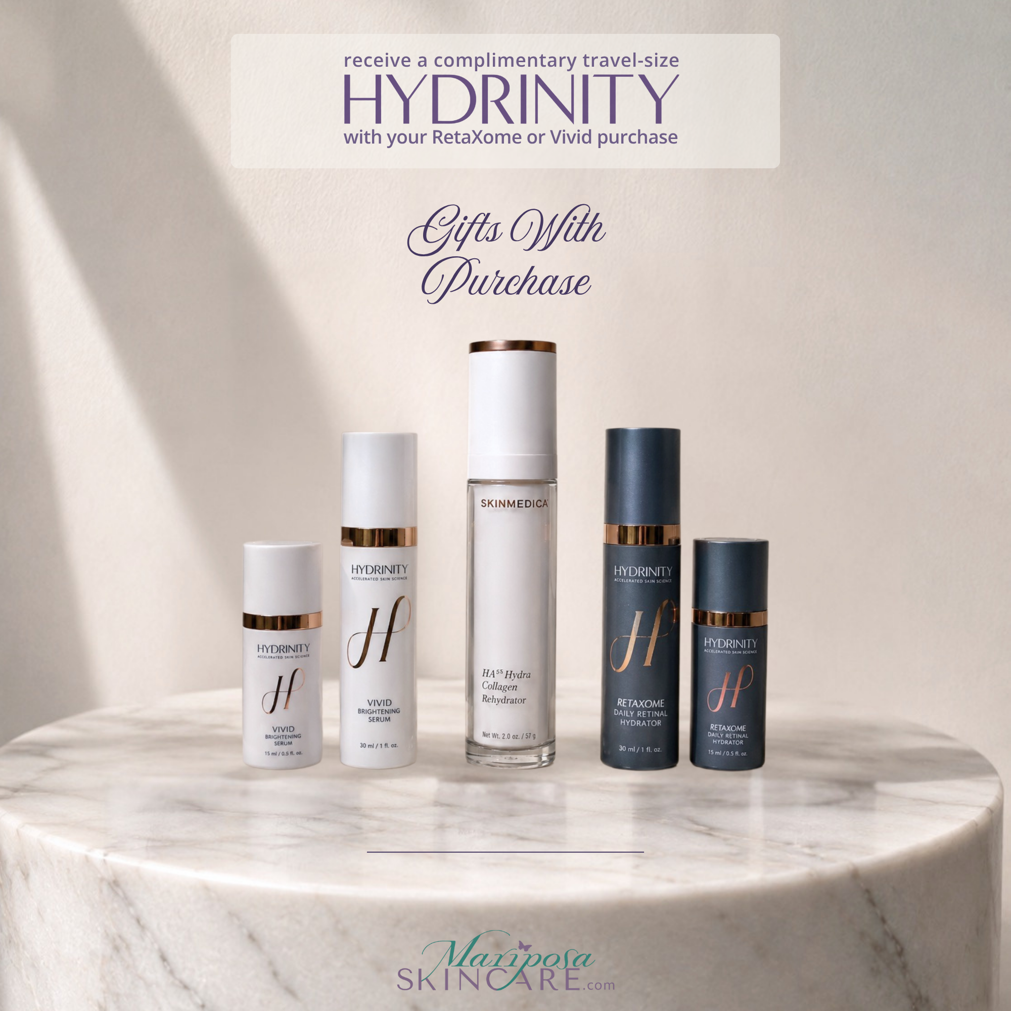 Hydrinity Accelerated Skin Science Skincare