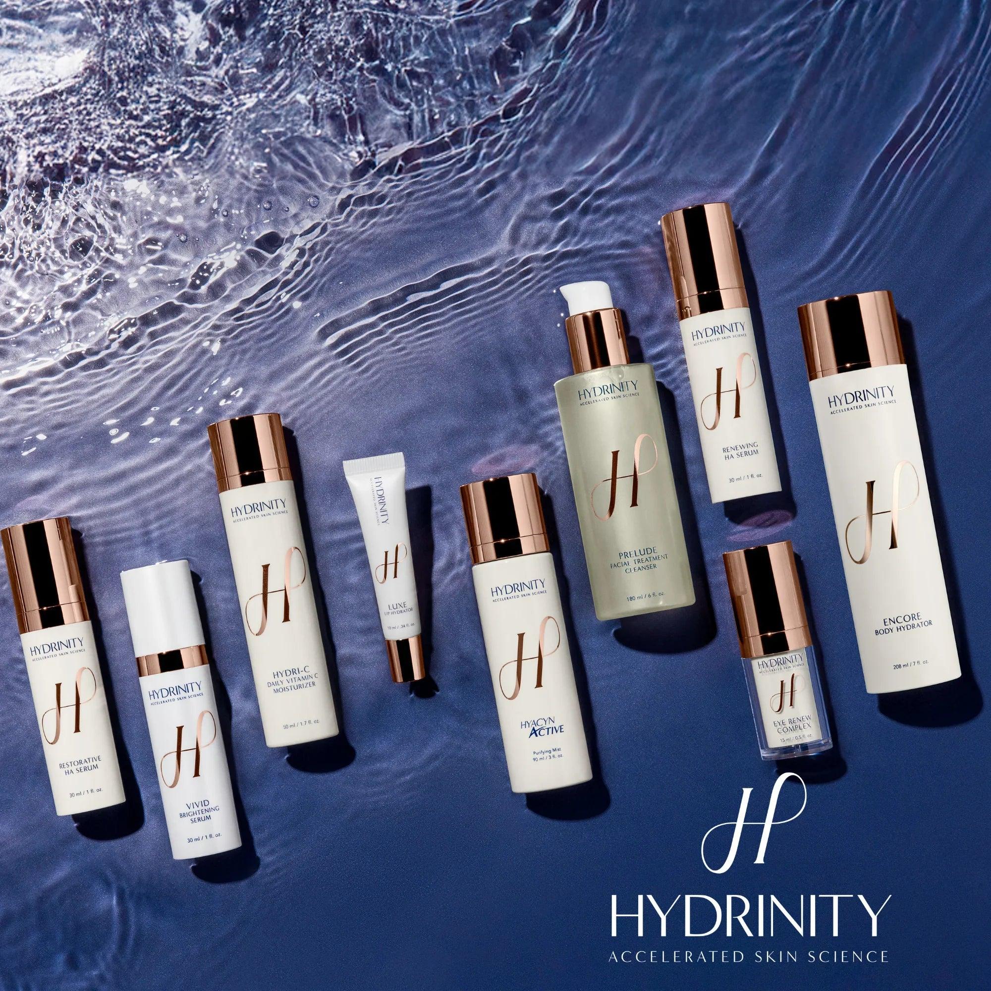 Hydrinity Accelerated Skin Science Skincare