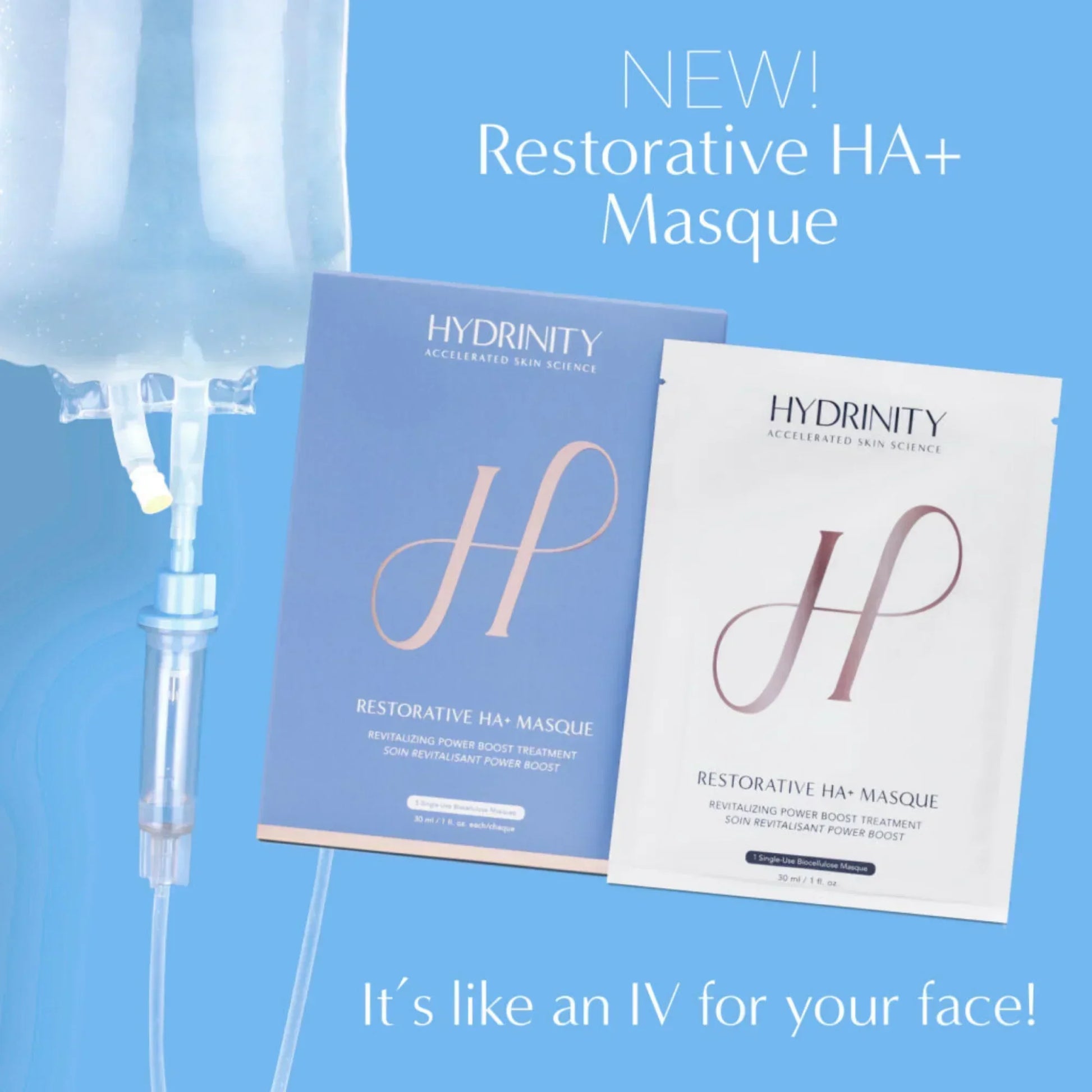Hydrinity Restorative HA+ Masque - Hydrating Facial Sheet Mask