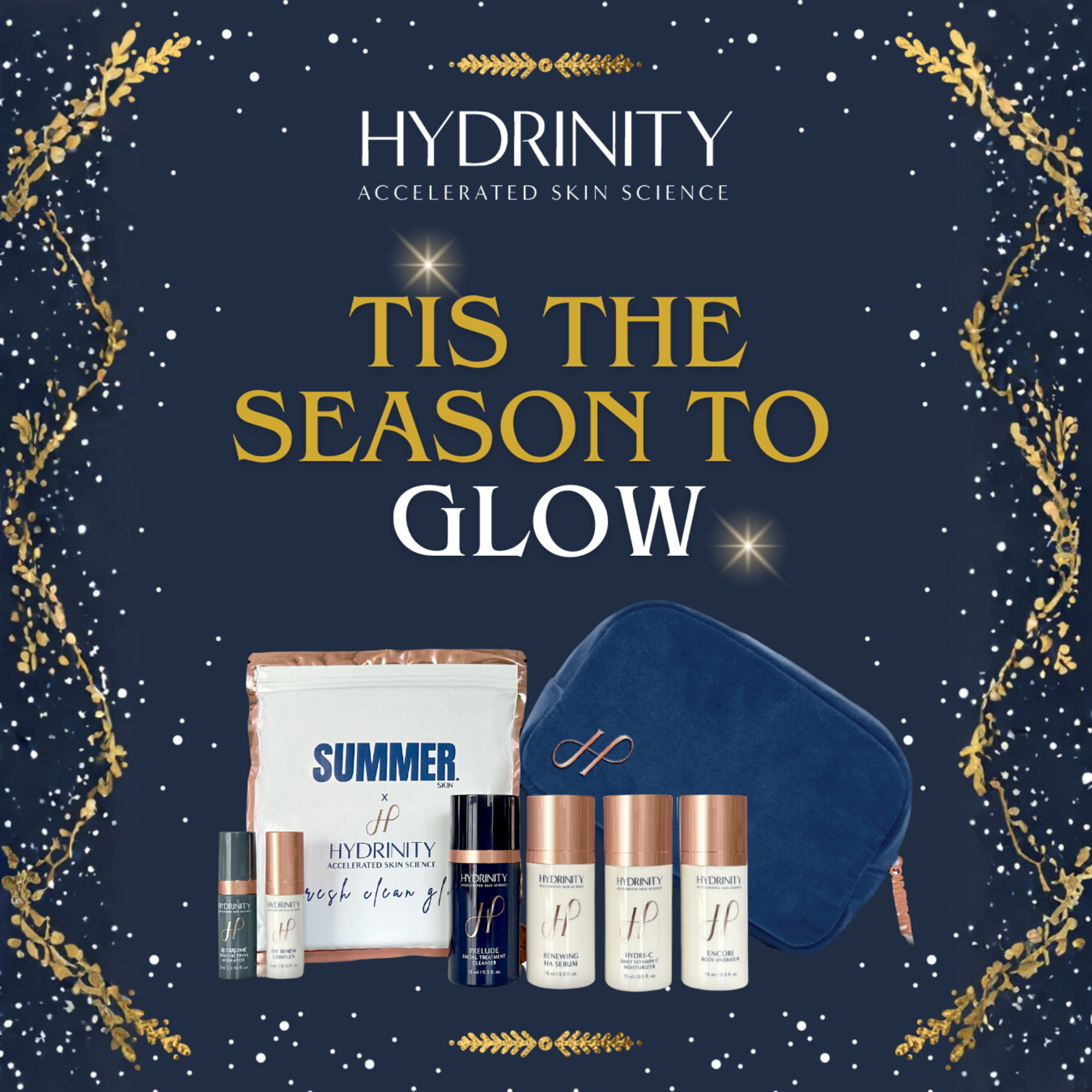 Hydrinity Travel & Glow Holiday Skincare Essentials Kit - Limited Edition