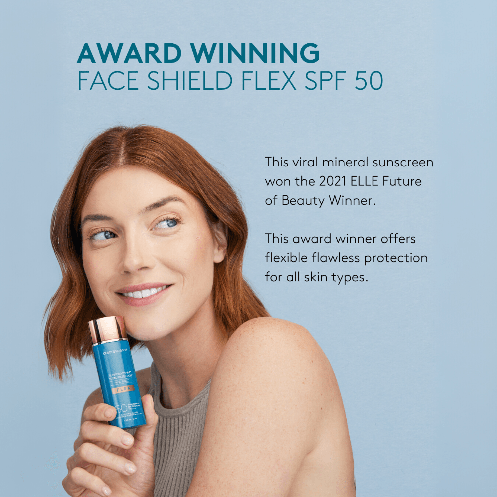 Sunforgettable® Total Protection® Face Shield Flex SPF 50, All-Mineral Sunscreen - MariposaSkincare.com