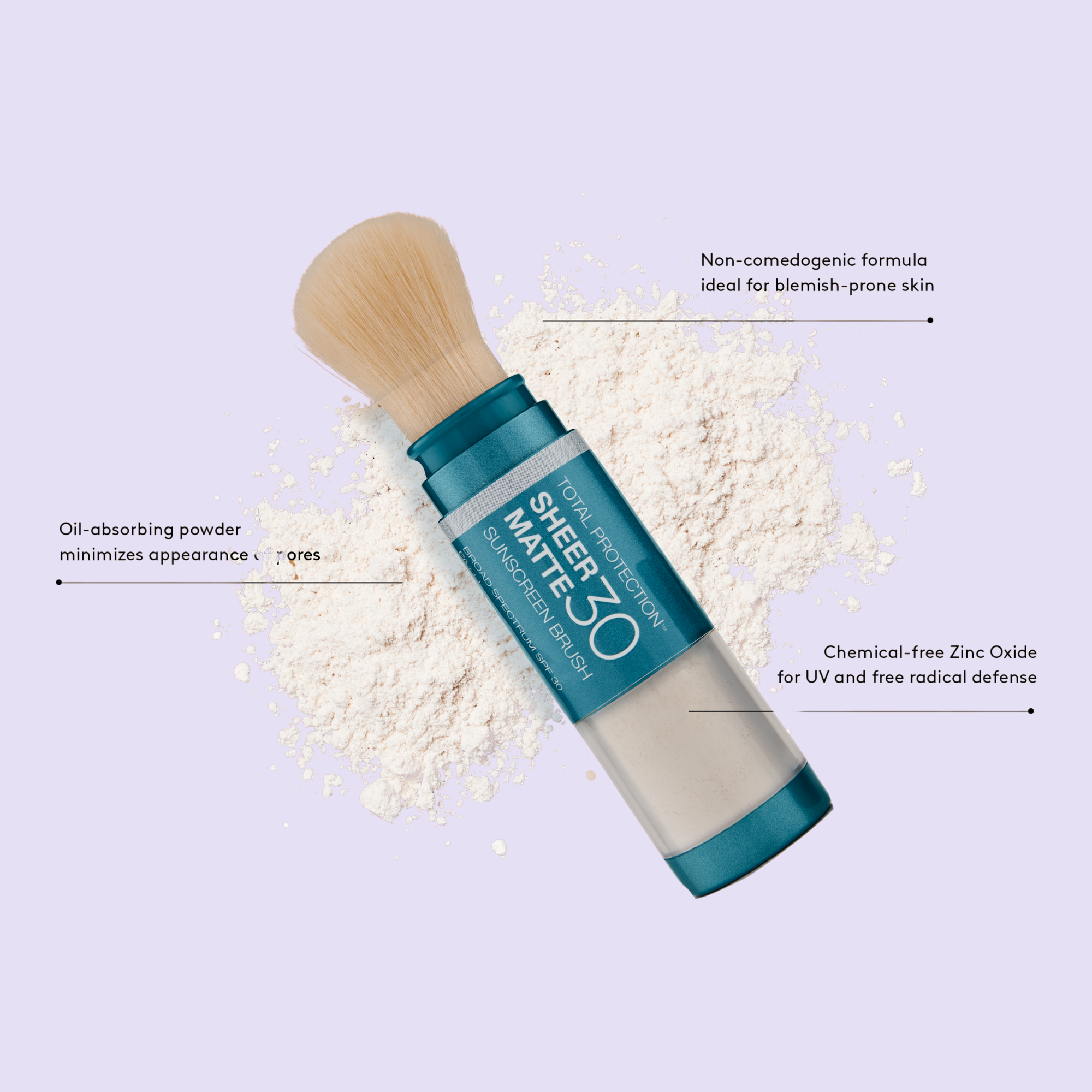 Sunforgettable® Total Protection® Sheer Matte SPF 30 Sunscreen Brush - MariposaSkincare.com