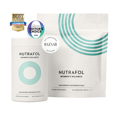 WOMEN'S BALANCE Hair Growth Supplements, 3 MONTH SUPPLY, Ages 45 and Up, Dermatologist Recommended