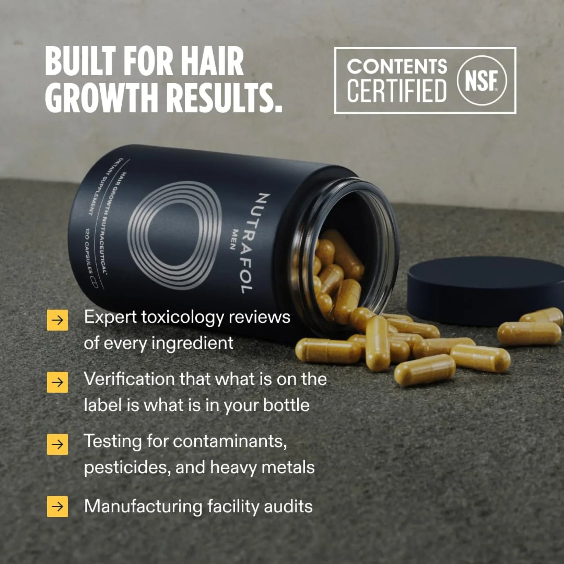 Nutrafol® MEN Hair Growth Supplements - 1 MONTH SUPPLY - Clinically Tested & Effective