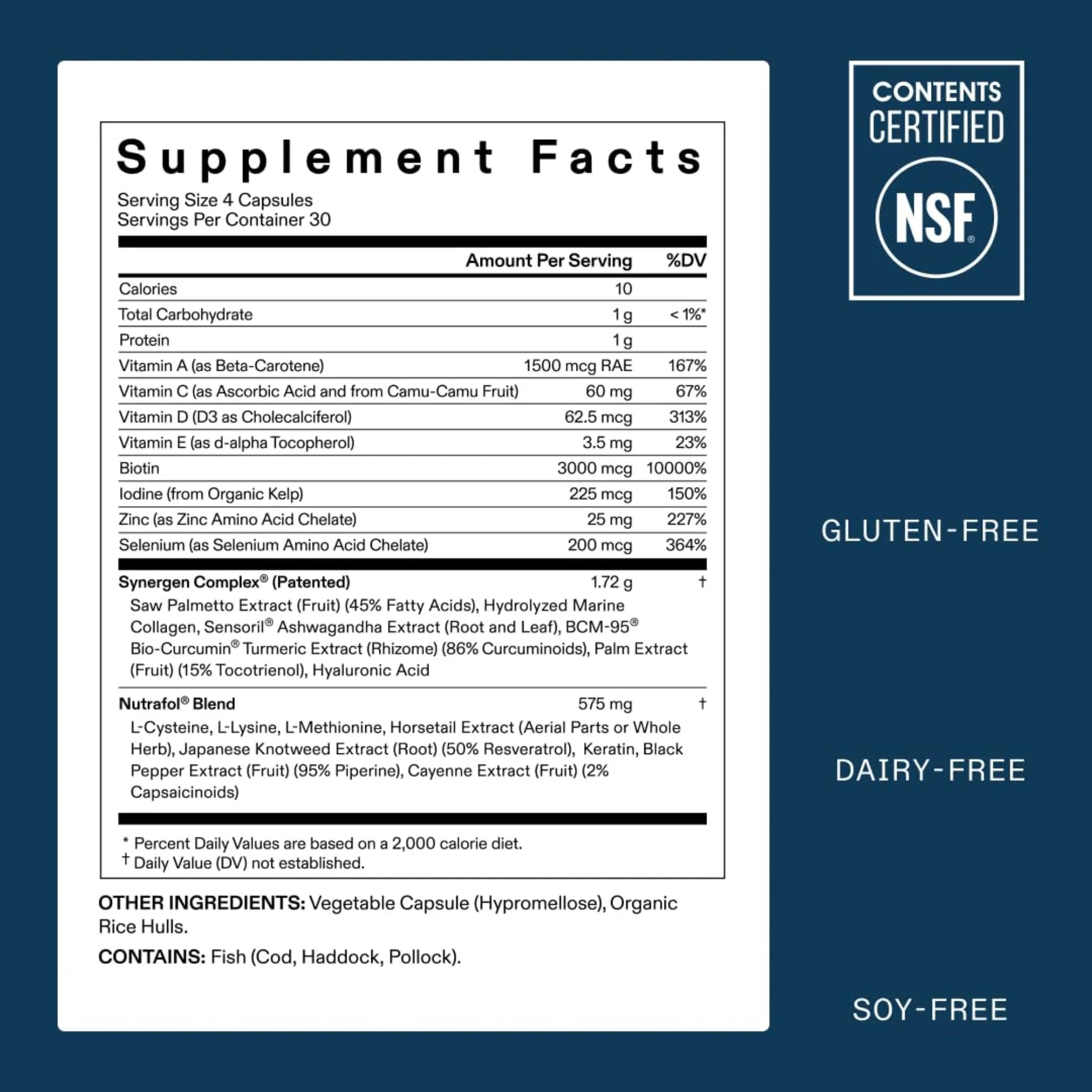 Nutrafol® MEN Hair Growth Supplements - 1 MONTH SUPPLY - Clinically Tested & Effective