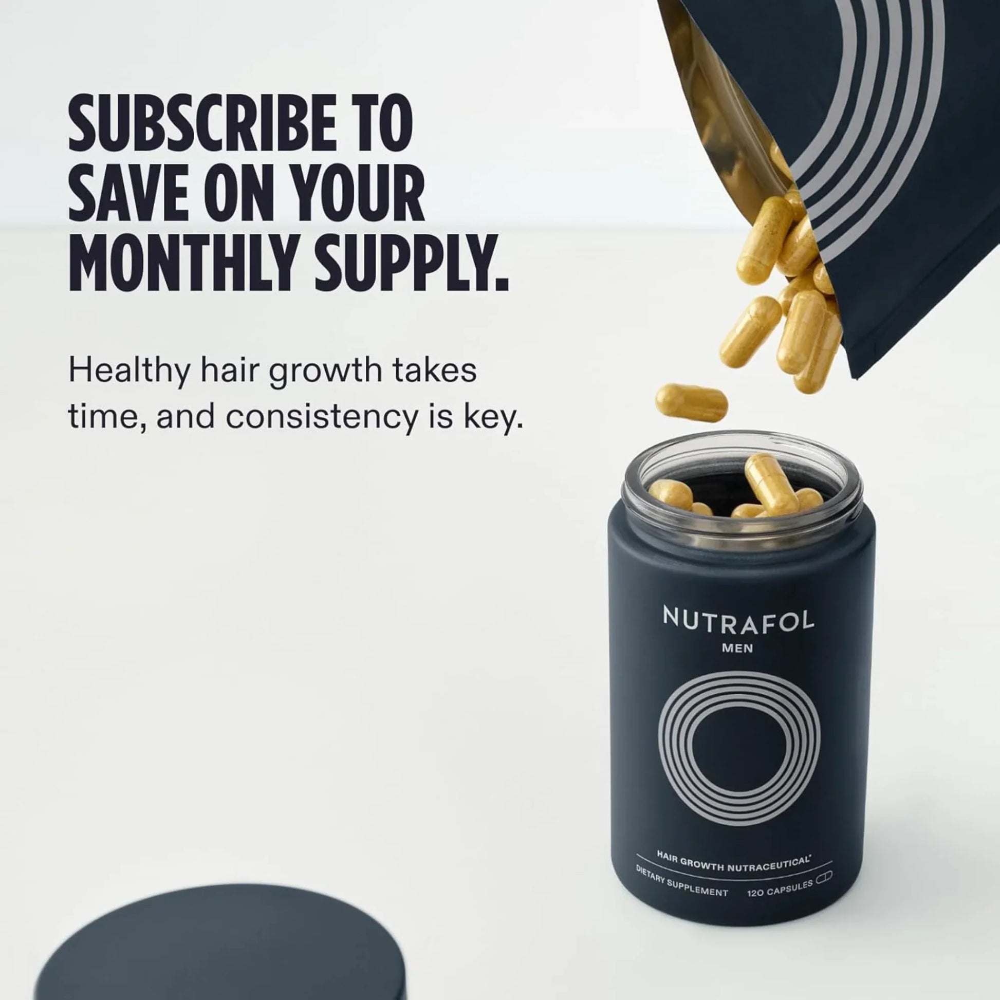 Nutrafol® MEN Hair Growth Supplements - 1 MONTH SUPPLY - Clinically Tested & Effective