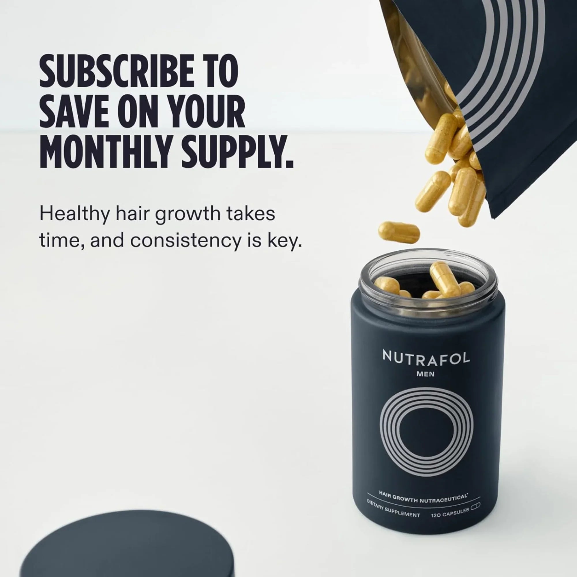 Nutrafol® MEN Hair Growth Supplements - 1 MONTH SUPPLY - Clinically Tested & Effective