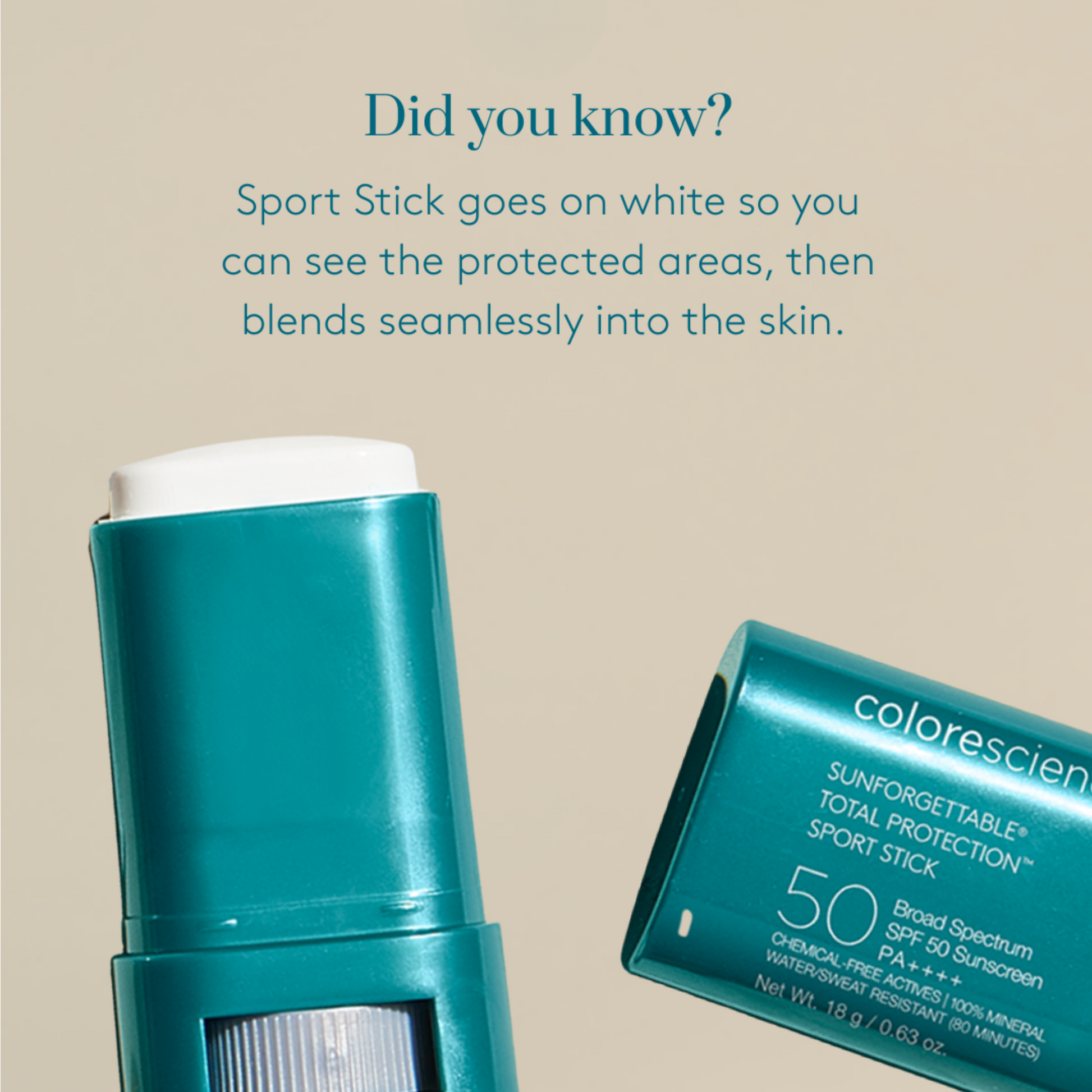 Sunforgettable® Total Protection® Sport Stick SPF 50 - MariposaSkincare.com