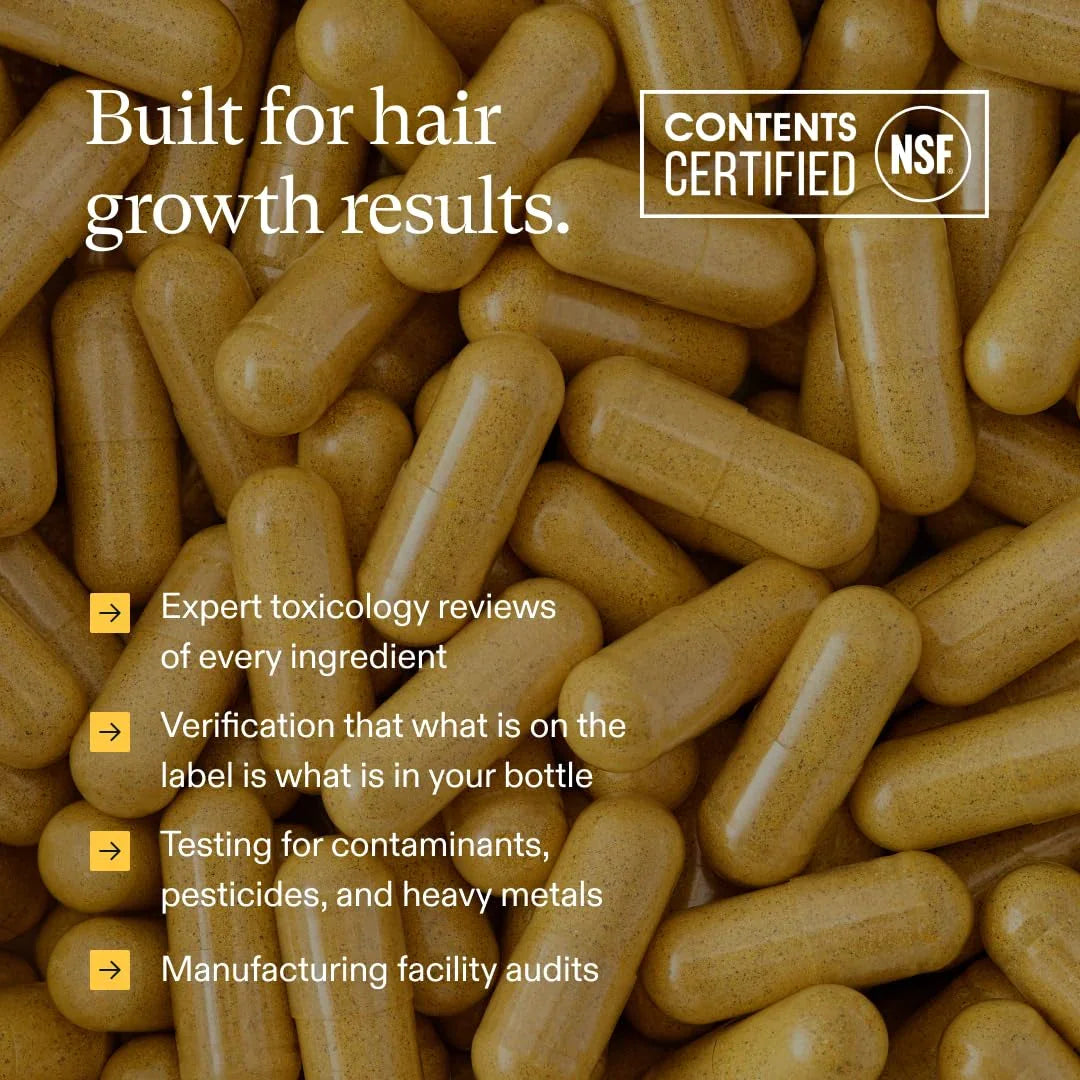 WOMEN Hair Growth Supplements, 3 MONTH SUPPLY, For Women 18-44 Years Old, Dermatologist Recommended - MariposaSkincare.com