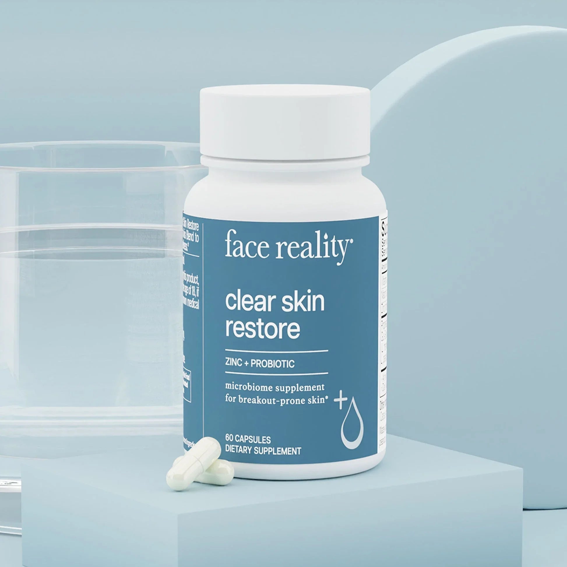 Face Reality Clear Skin Restore Microbiome Supplement for Breakout-Prone Skin