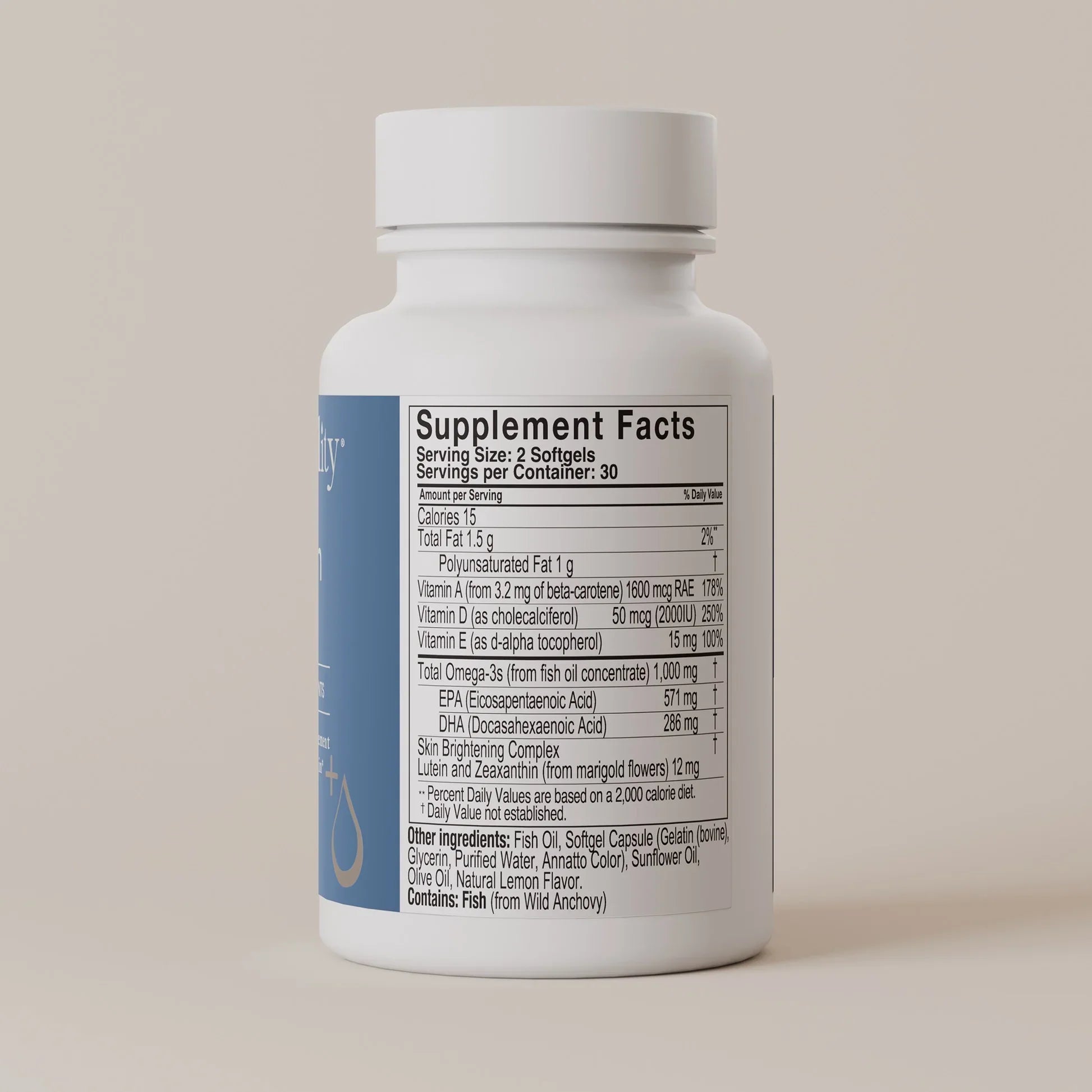 Face Reality Clear Skin Balance Multi-Functional Supplement 60 Softgels with Omega-3 & Antioxidants for Breakout-Prone Skin