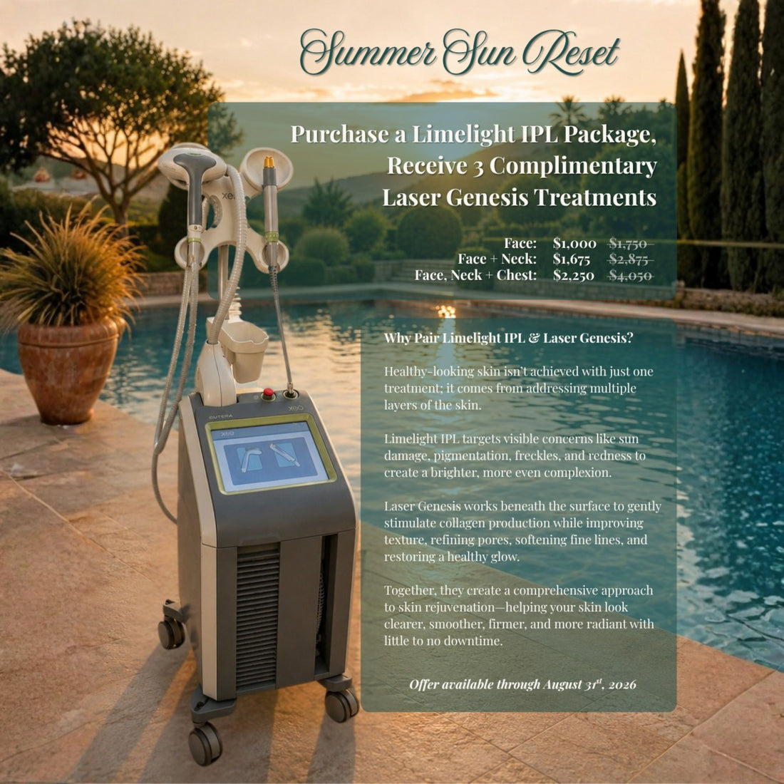 Summer Sun Reset with Limelight  IPL + Complimentary Laser Genesis