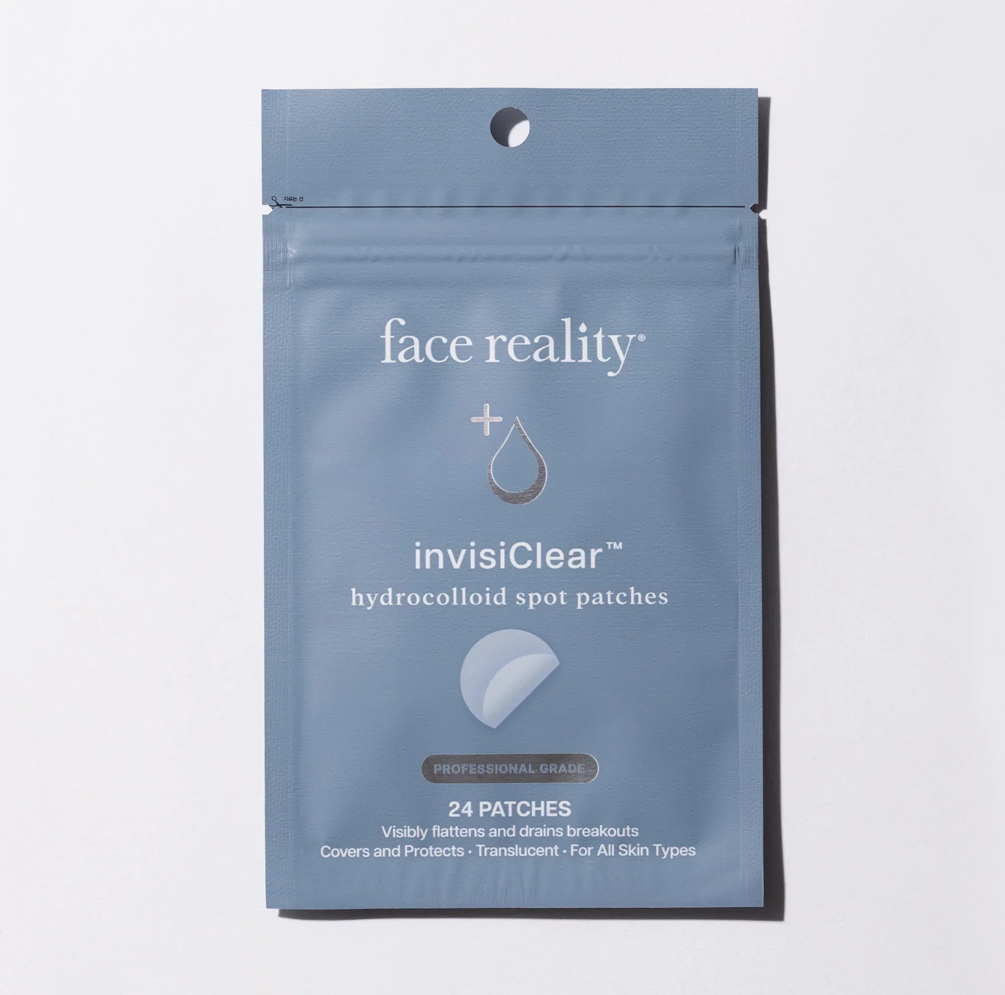 Face Reality InvisiClear hydrocolloid spot patches pouch for blemish care