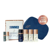 Hydrinity Summer Skin Care Set with Cleanser, Serums, and Travel Bag, Retail Value $296