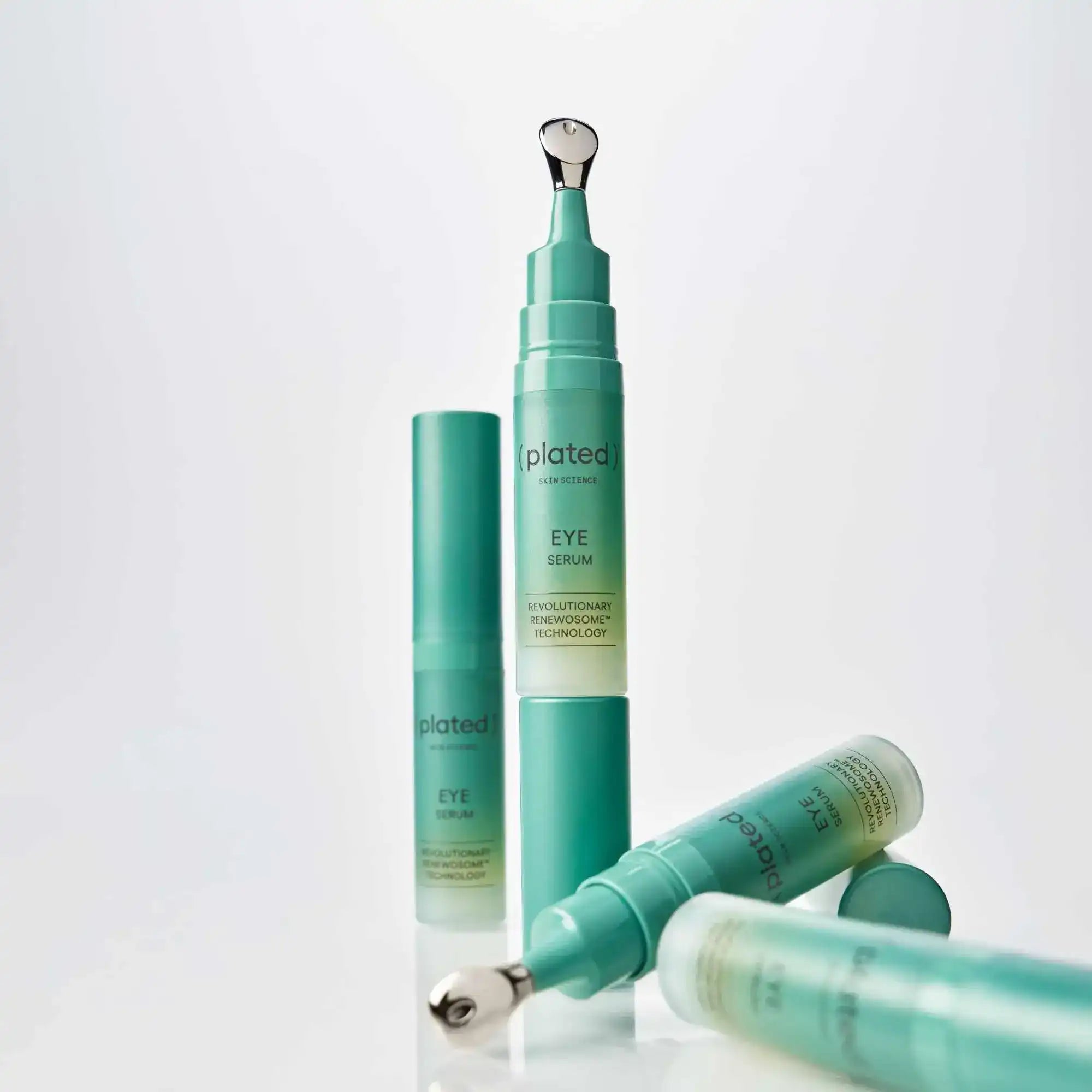 Plated Skin Science Eye Serum with Renewosome Technology for targeted skincare