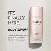 Plated Skin Science Body Serum with Renewosome Technology for neck and body skincare