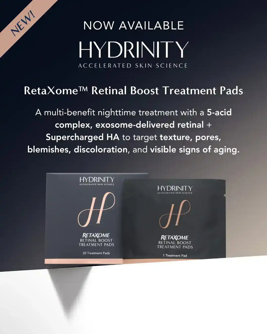 Hydrinity RetaXome Retinal Boost Treatment Pads