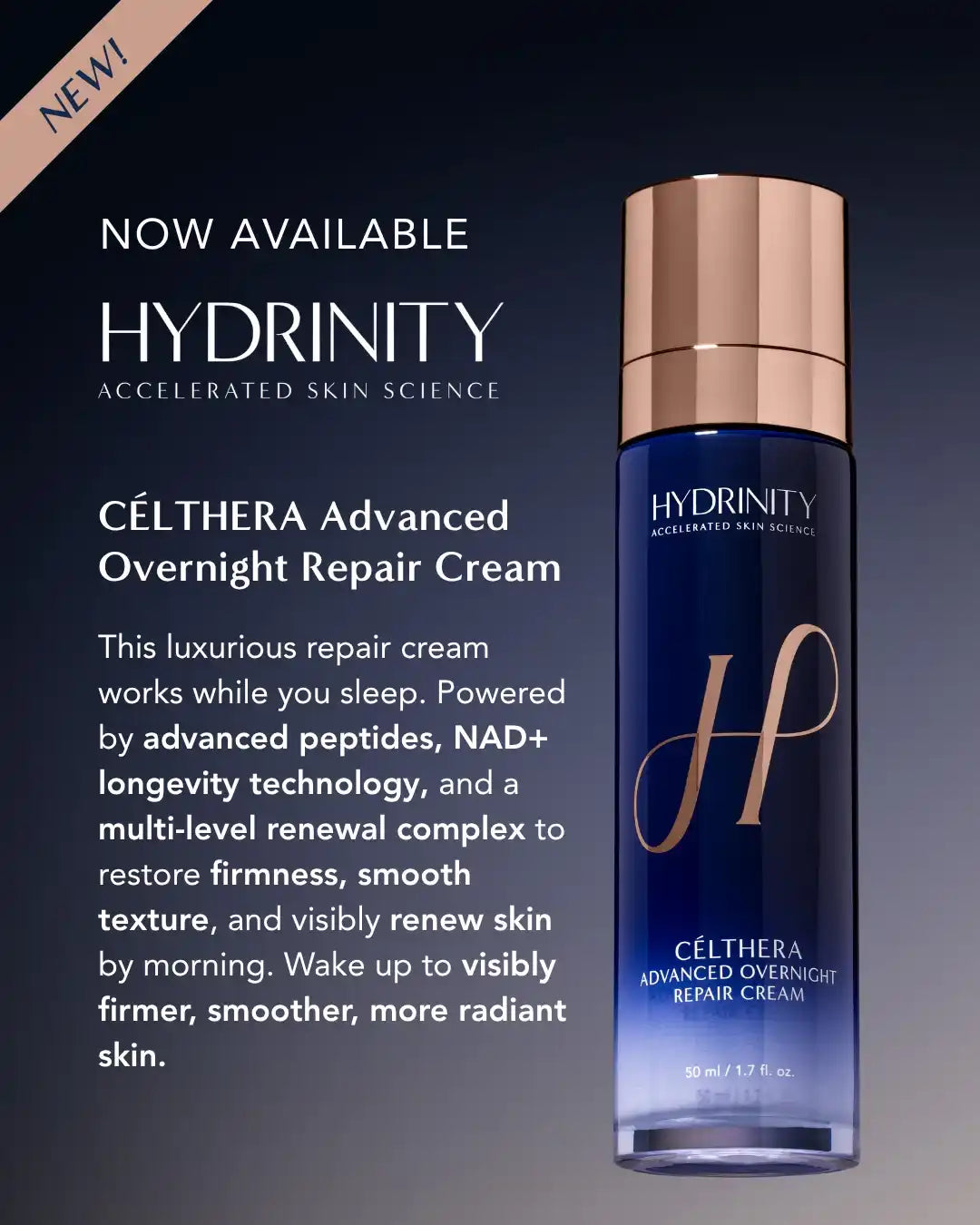 Hydrinity CÉLTHERA Advanced Overnight Repair Cream