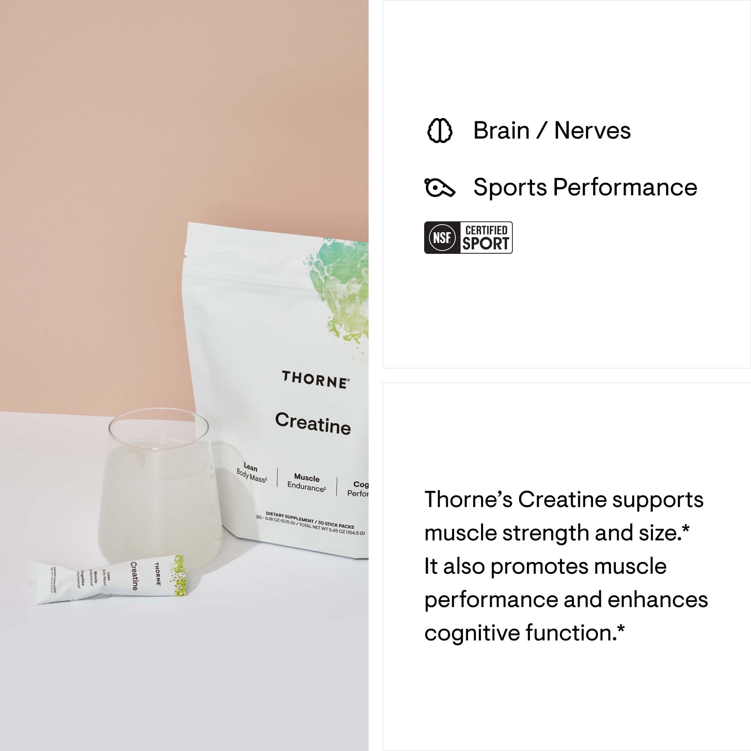 Thorne Creatine Travel Packs