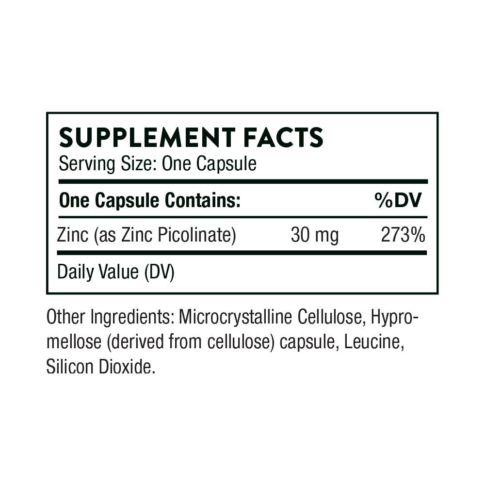 Thorne Zinc Picolinate 30 mg