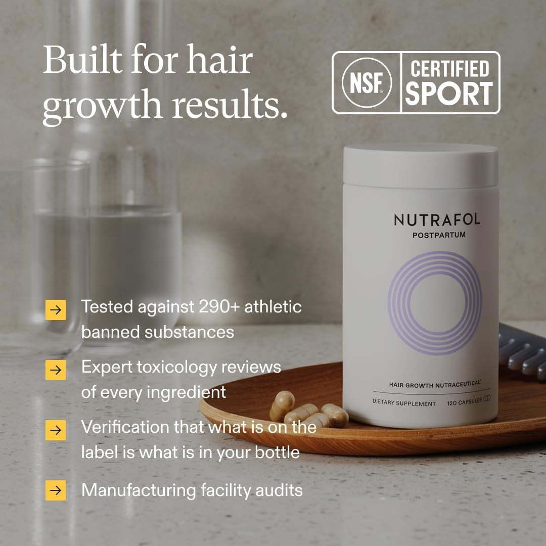 Nutrafol Postpartum Hair Growth Supplement - 3 MONTH SUPPLY