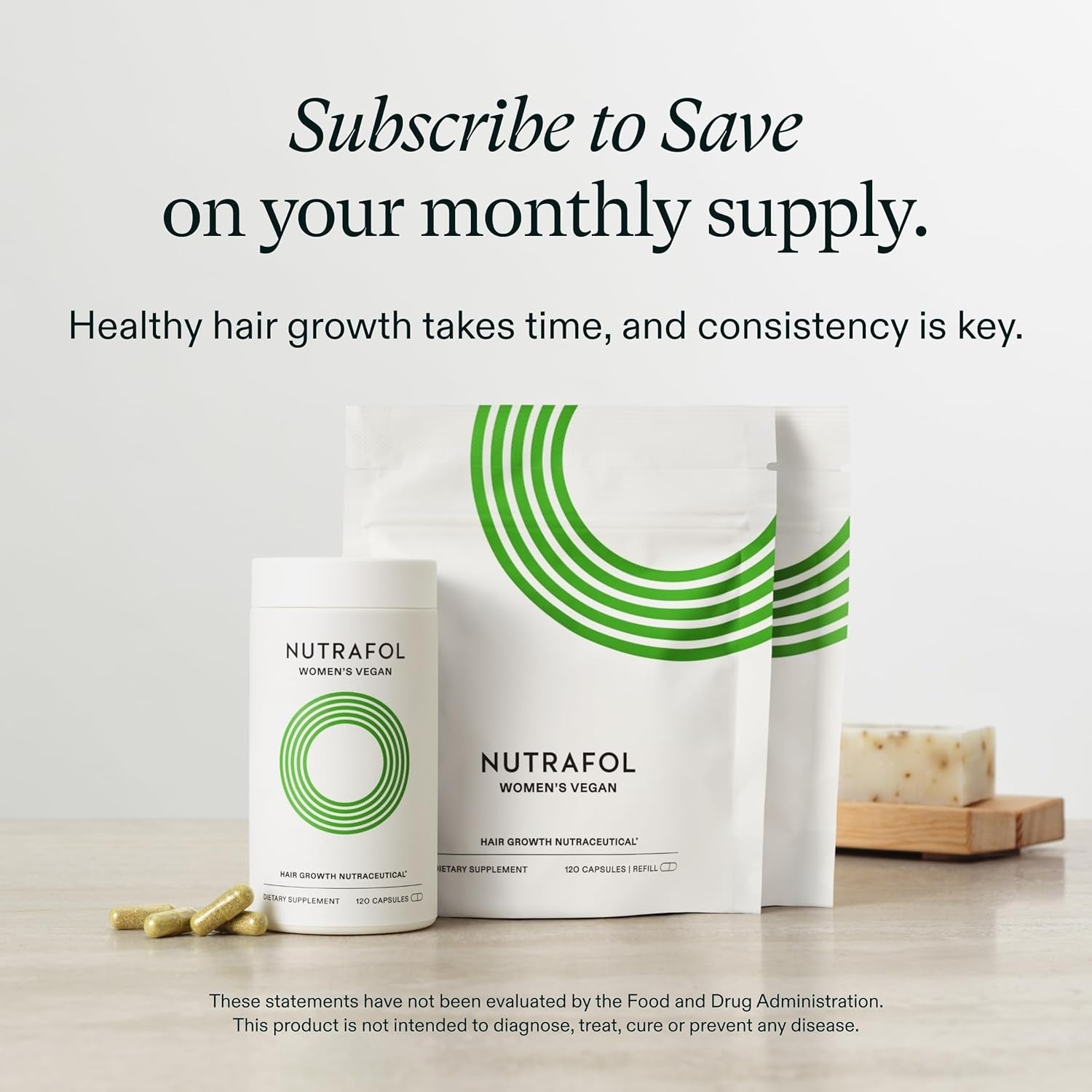 Nutrafol Women's Vegan Hair Growth Supplements - 3 MONTH SUPPLY