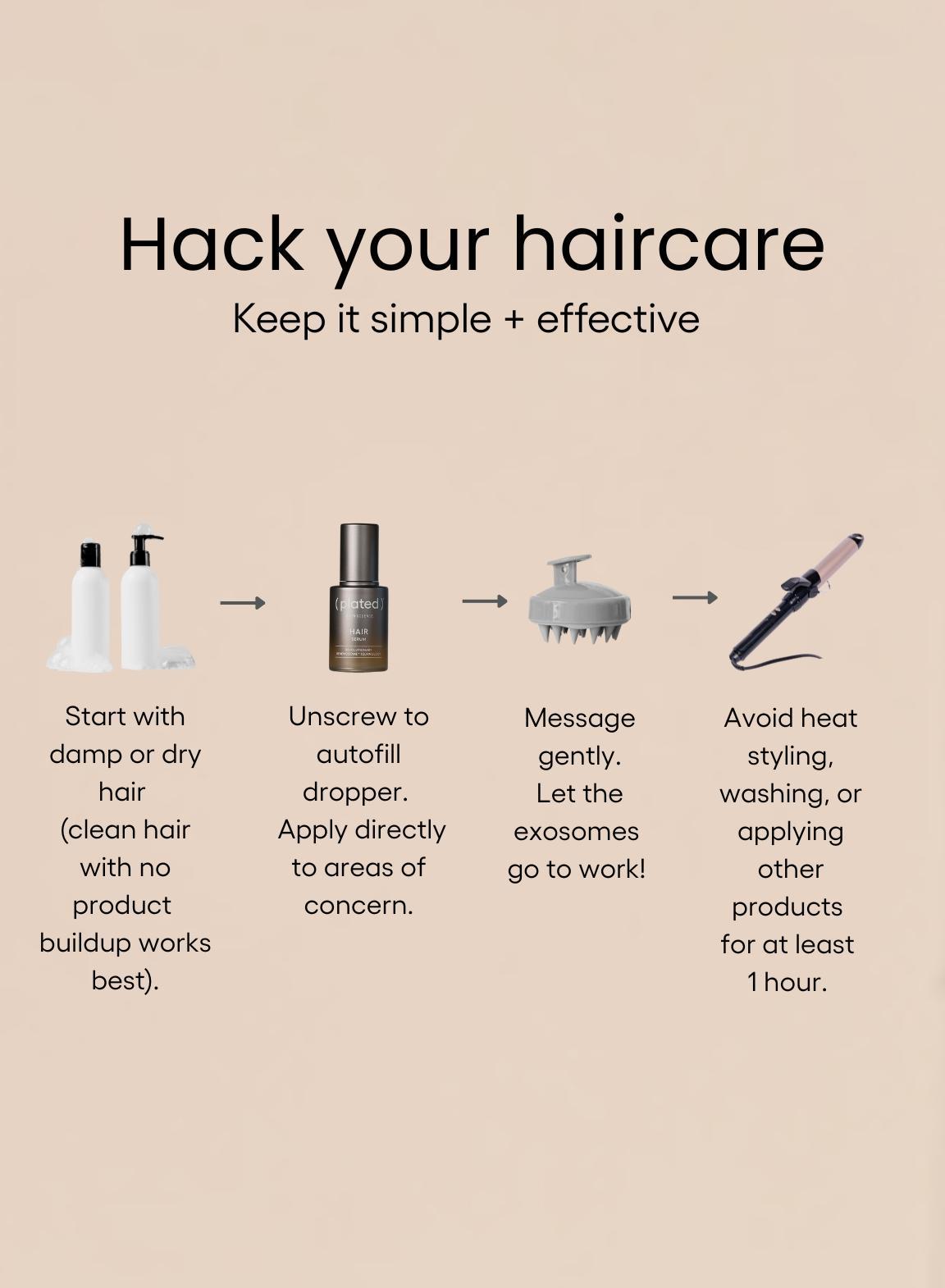 ( plated )™ Hair Growth Serum for Fuller, Thicker Hair