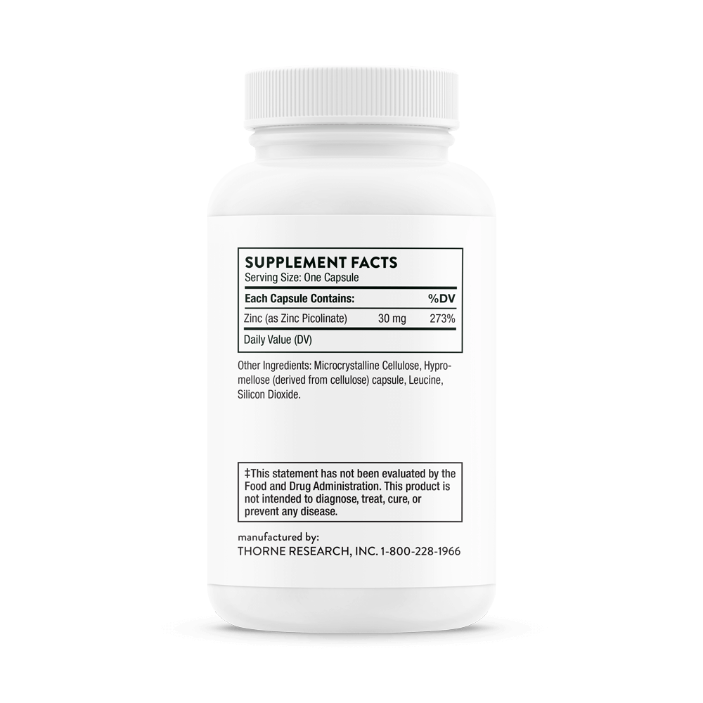 Thorne Zinc Picolinate 30 mg